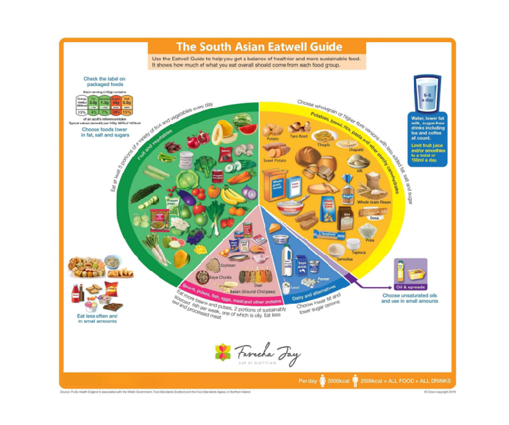 South Asian Eatwell Plate