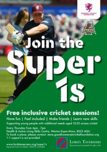 Inclusive cricket poster