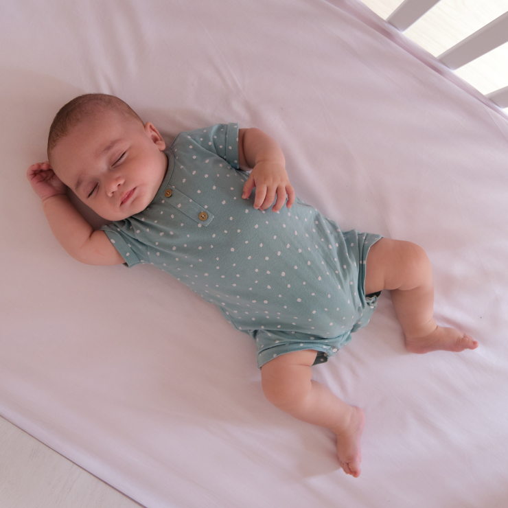Baby Sleeping in cot