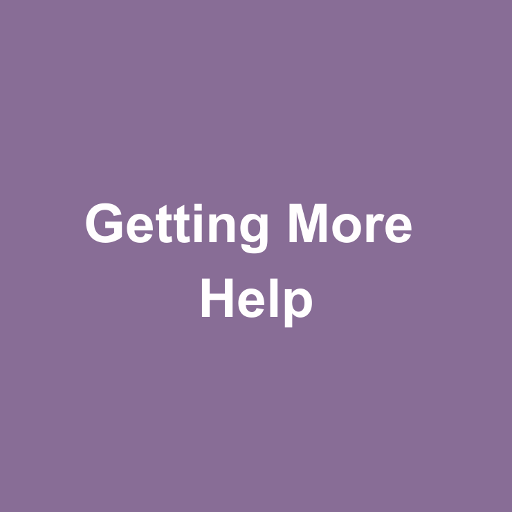 Getting more help
