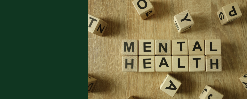 Mental Health Written in wooden blocks