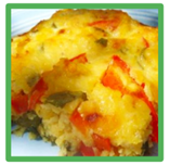Red lentil bake