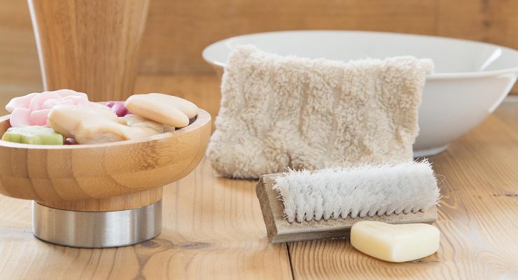 Picture of soap and towels
